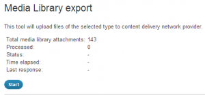 Media Library export - W3 Total Cache